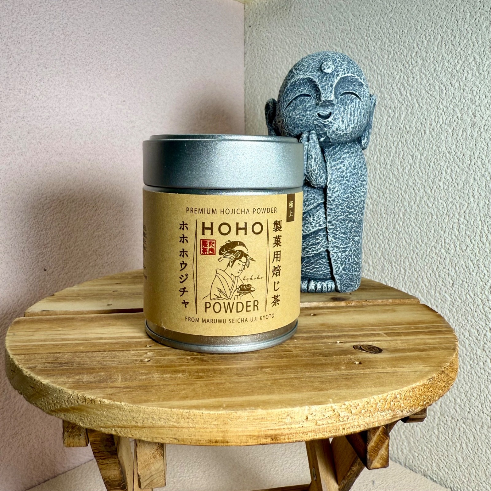 US SELLER – HOHO HOJICHA Premium 30g can | Roasted Japanese Green Tea Matcha