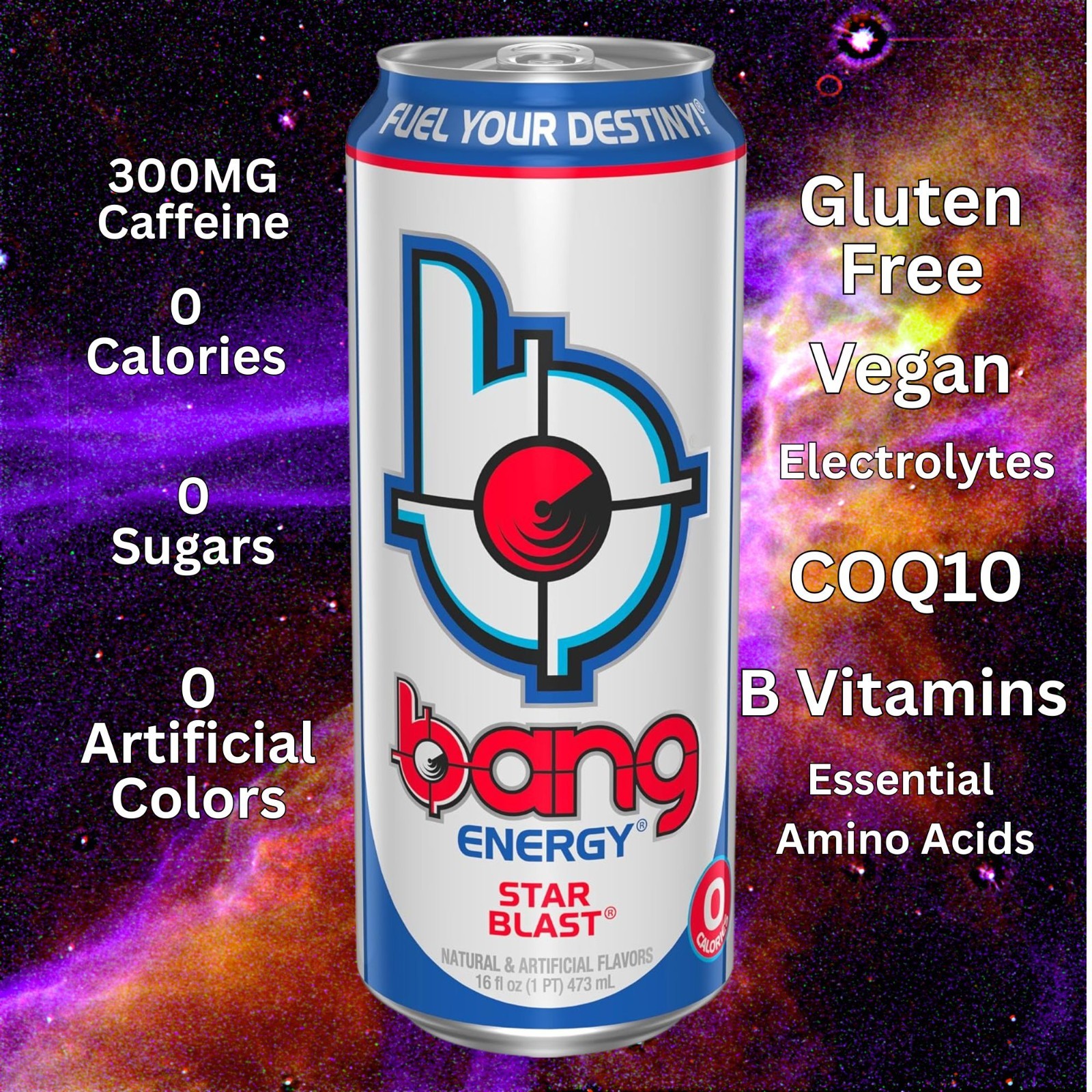 Bang Energy 6‑Flavor Sampler or 12‑Can Variety Pack – American Berry & More