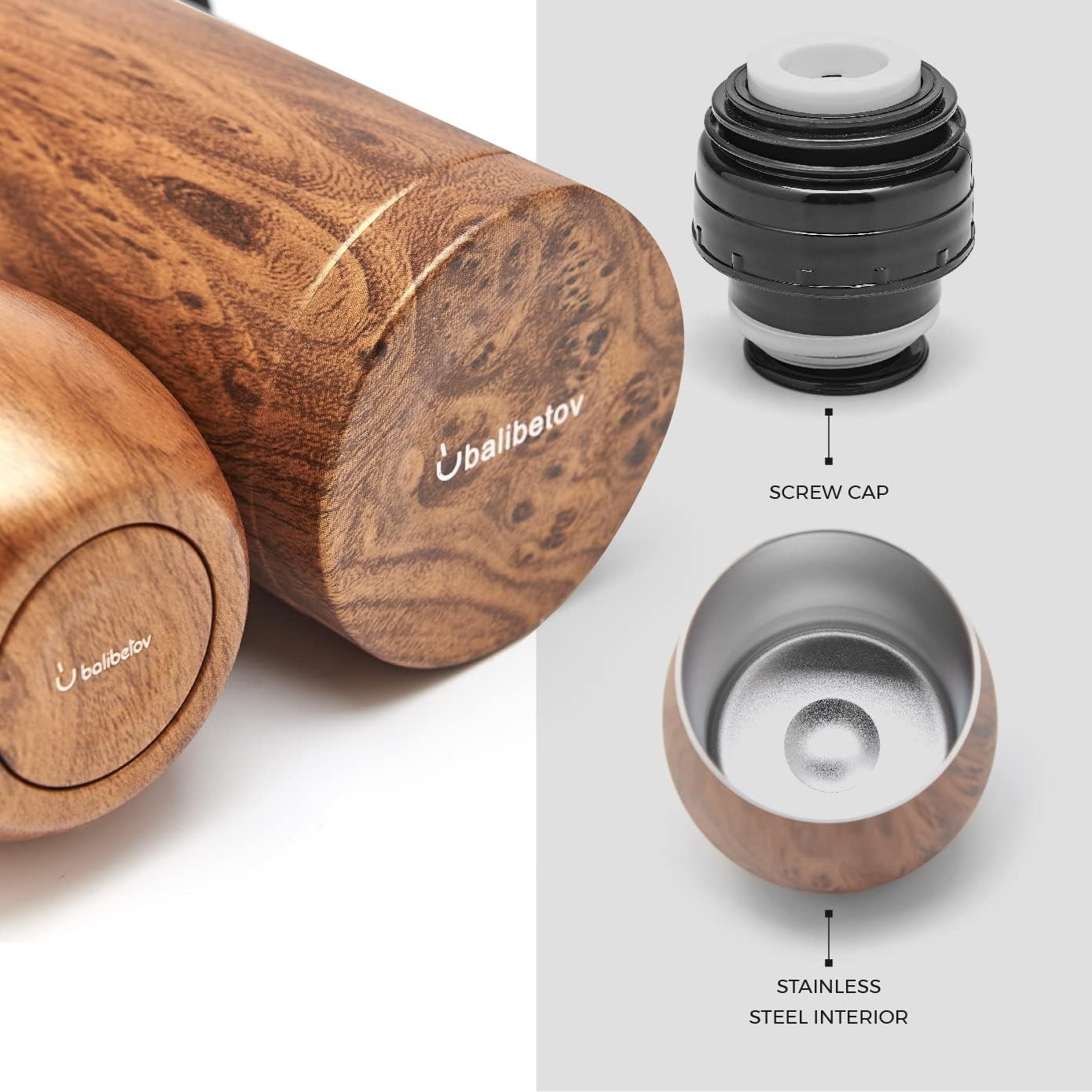Complete Yerba Mate Set Modern Mate Gourd Thermal Flask Bombilla & Cleaning