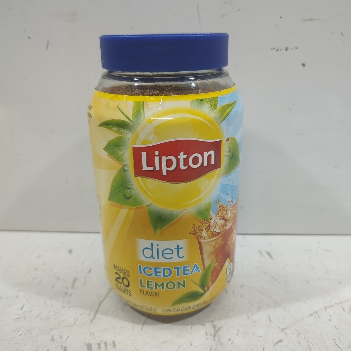 Discontinued Lipton Diet Iced Tea Lemon Mix, 5.89oz, Yields 20 QTS expired 2022