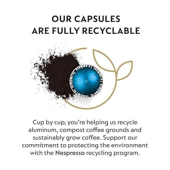 Nespresso Vertuo Coffee Capsules, Variety Pack, Medium & Dark Roast, 30 Count