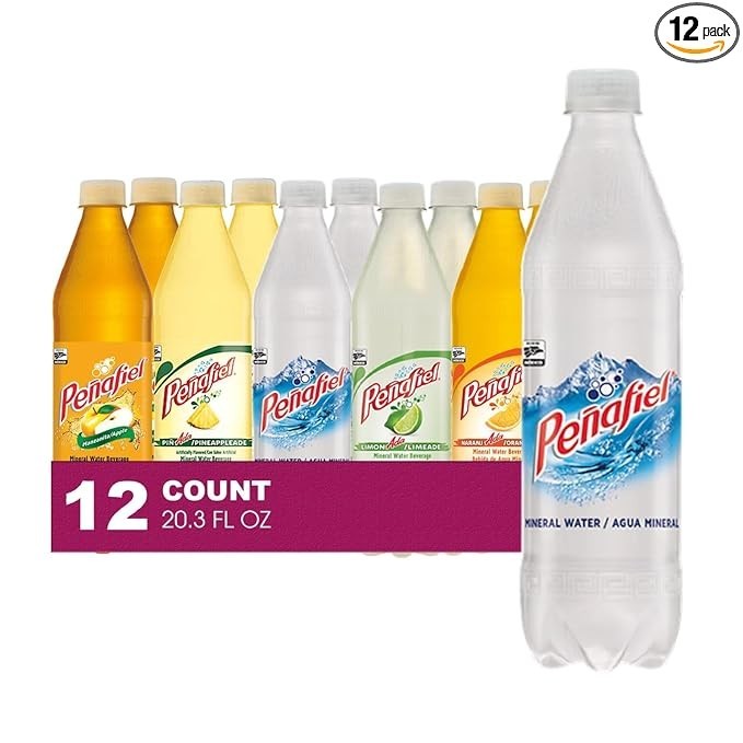 Penafiel Collection, Pack of Mineral Spring Water Beverage 20.3oz, 12 pack