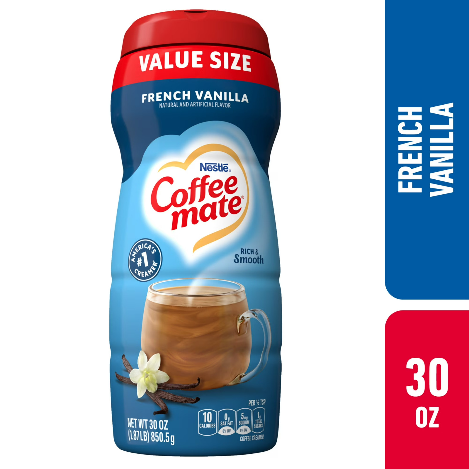 Nestle Coffee mate French Vanilla Powder Coffee Creamer, 30 oz.