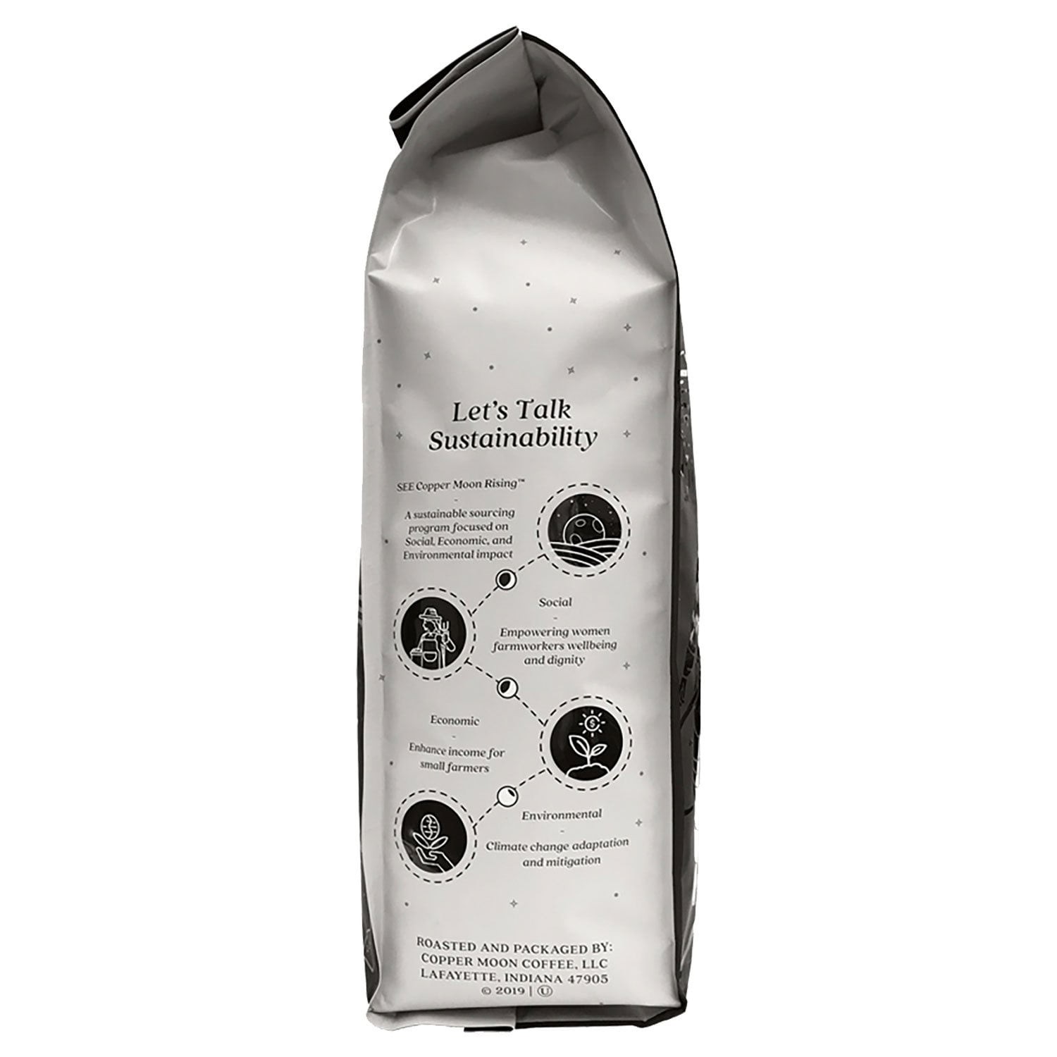 Copper Moon World Coffee Hawaiian Hazelnut Ground Medium Roast 2.5 lbs (40 oz)