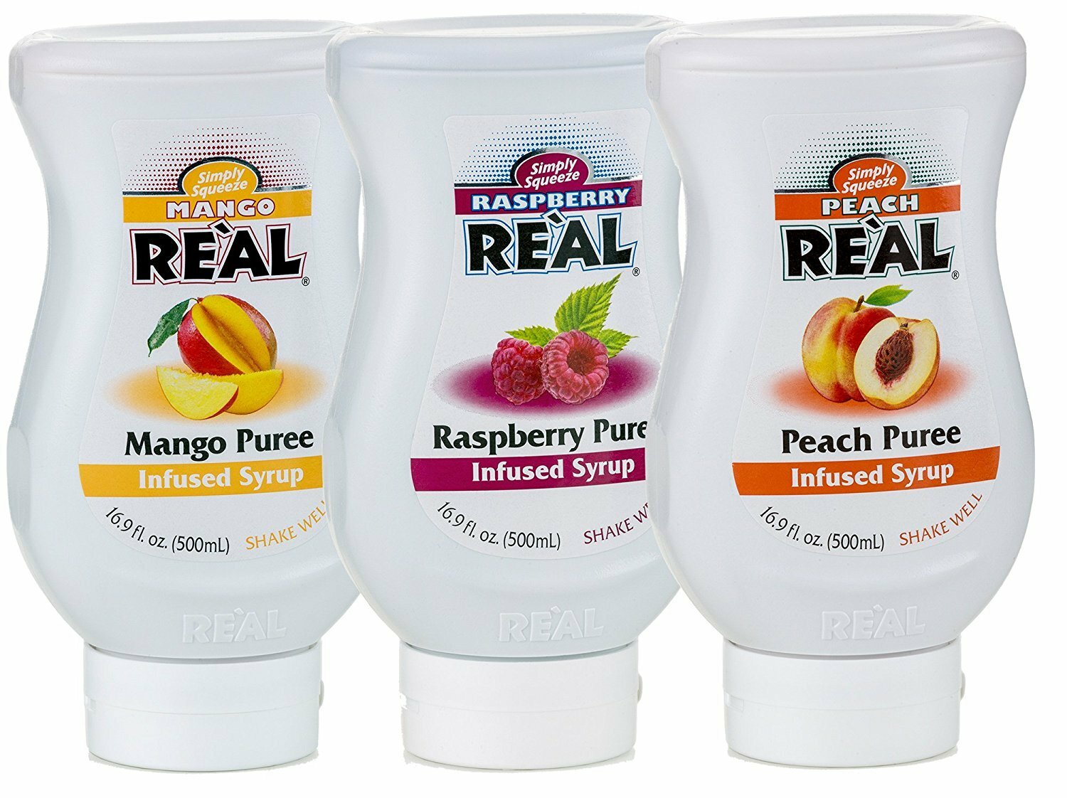 Real 16.9 fl. oz. Puree Infused Syrup (select flavor below)