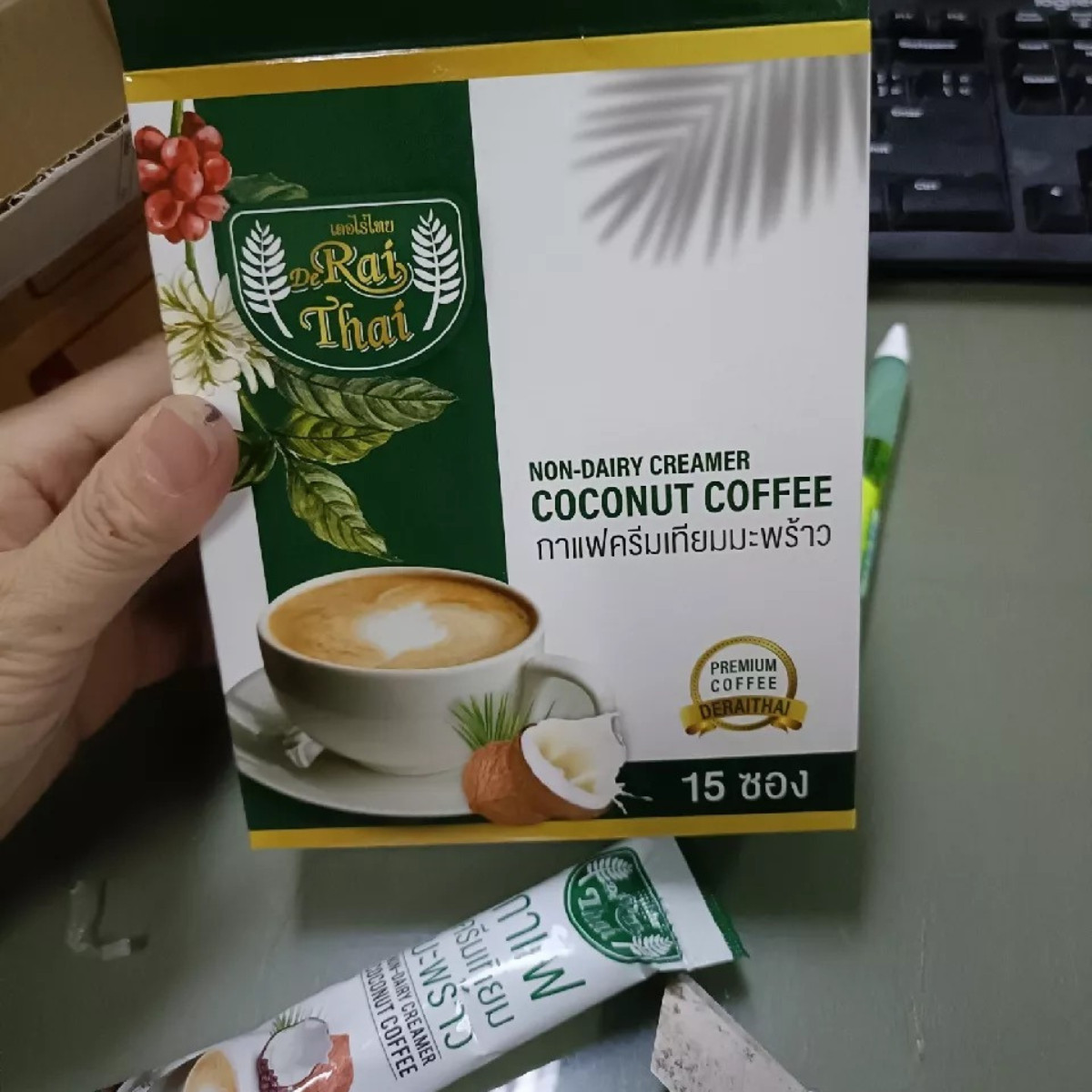 Coffee Rai Thai Coconut Instant Control Powder Hunger Non Dairy Mix Cream Dietx6