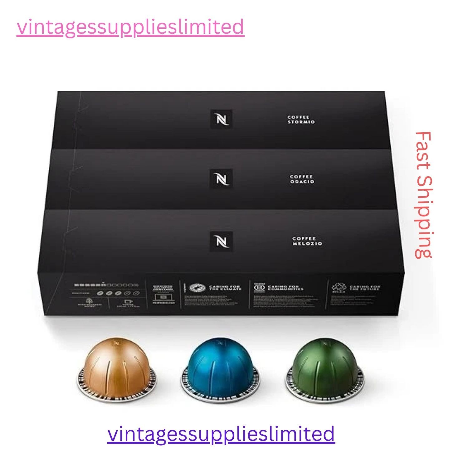 Nespresso Capsules Vertuo – Variety Pack – Medium & Dark Roast Coffee – 30 Count