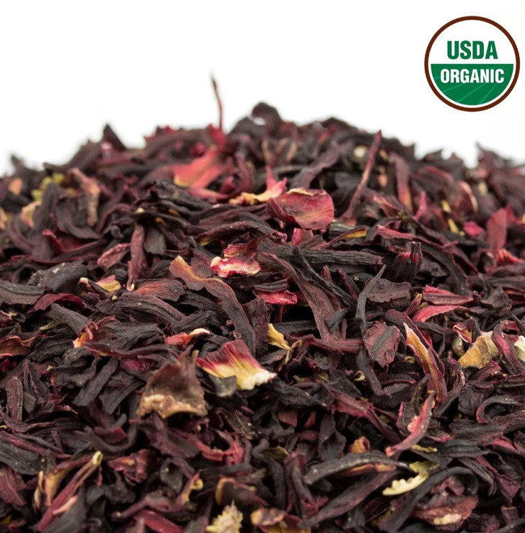 Hibiscus Tea [2 – 1LB Bags]100% CERTIFIED Organic Hibiscus Flowers Herbal Tea