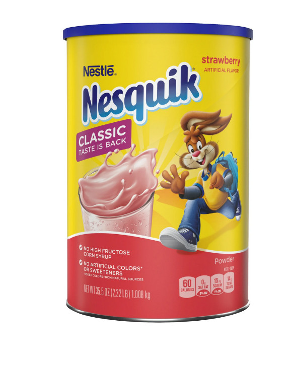 Nestle Nesquik Strawberry Flavor Powder Drink Mix, 35.5 oz