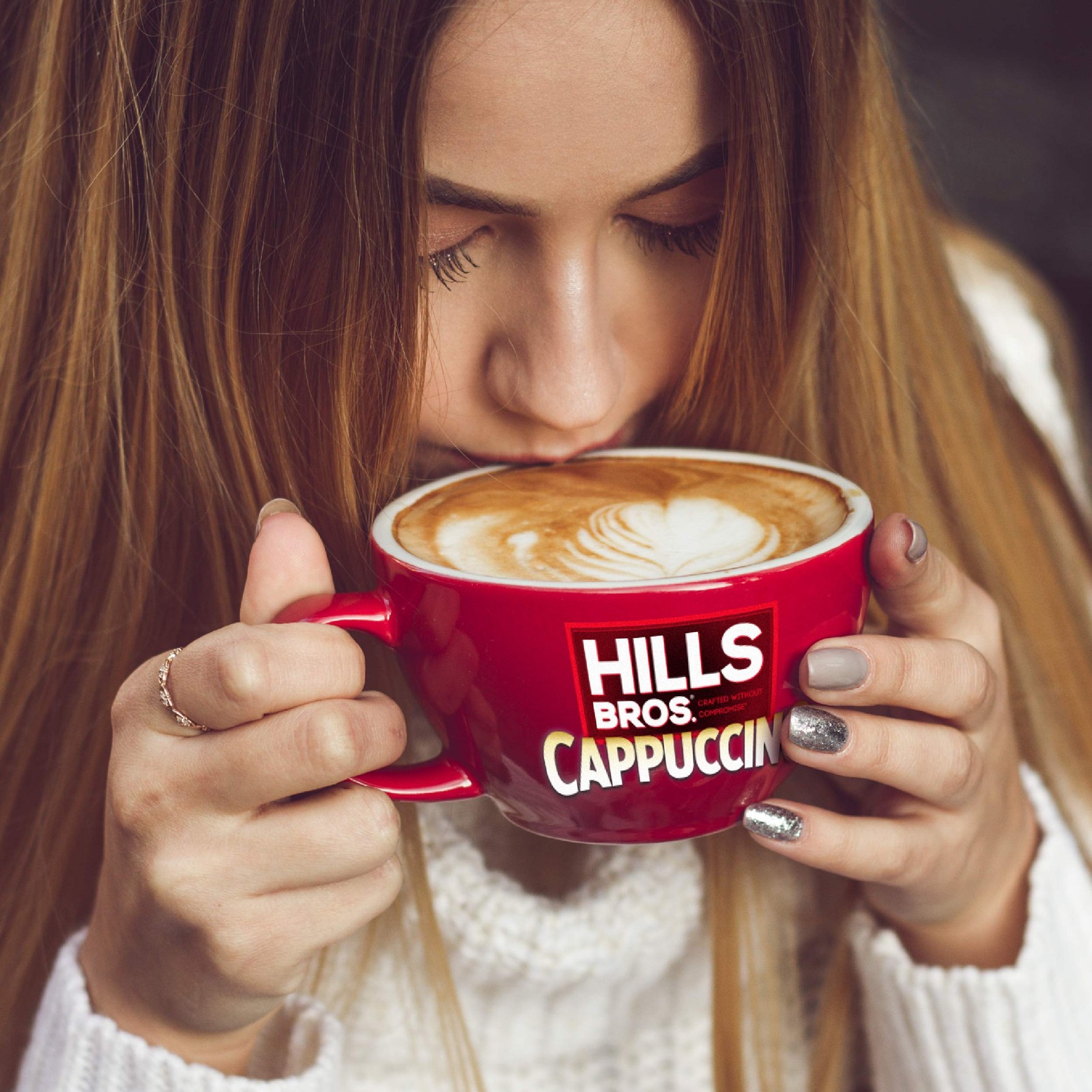 Hills Bros. Sugar Free Cappuccino Mix – Double Mocha 12oz, Just Add Water