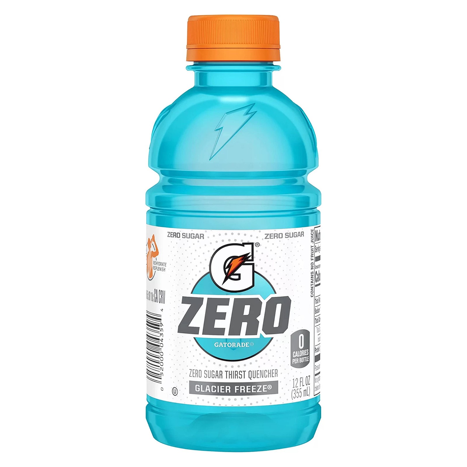 Gatorade Zero Sugar 12oz Three Flavor Variety Orange, Glacier Freeze and Grape
