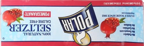 Polar Seltzer Pomegranate, 12 Fluid Ounce (Pack of 12)