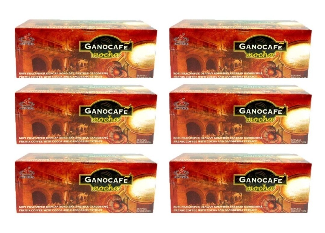 6x Gano Cafe Mocha Gano Excel Ganoderma Halal 90 SACHETS + DHL
