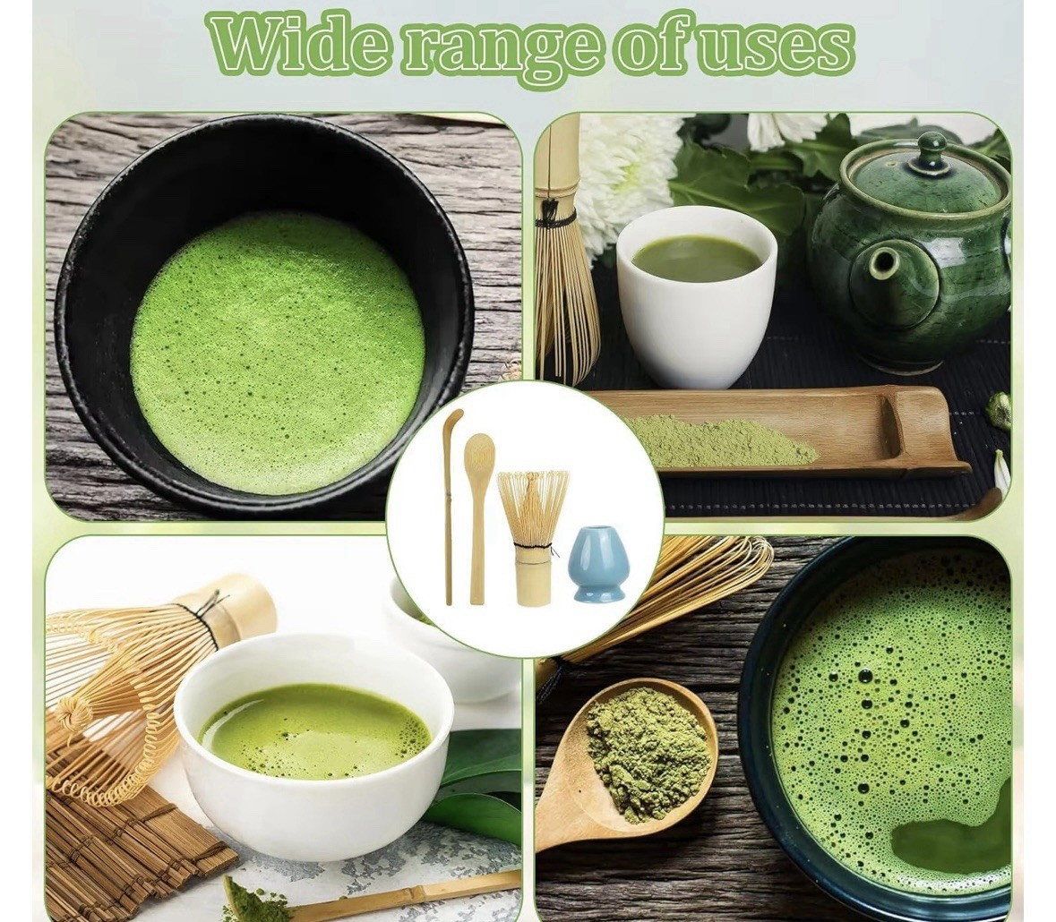 BUY ONE GET ONE FREE- High Quality Ceramic Matcha Set Japanese 4 pc