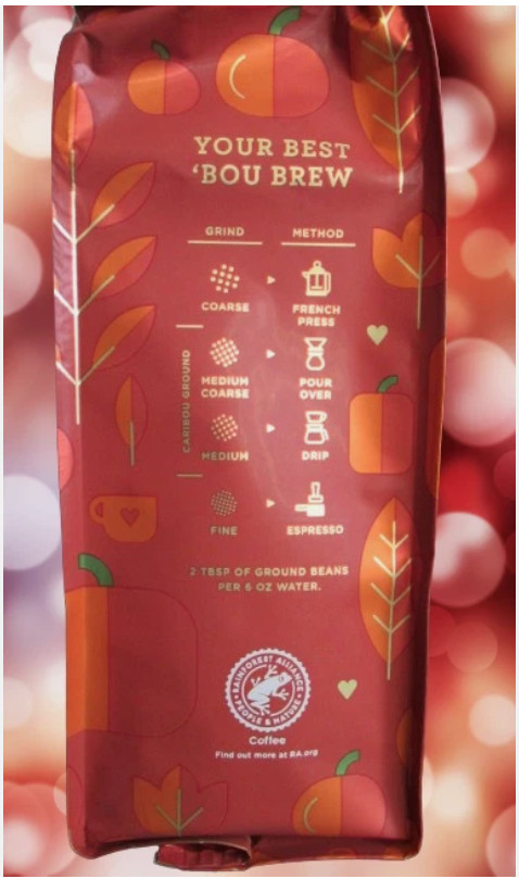 Caribou Coffee Pumpkin Love Flavored Ground Medium Roast Coffee