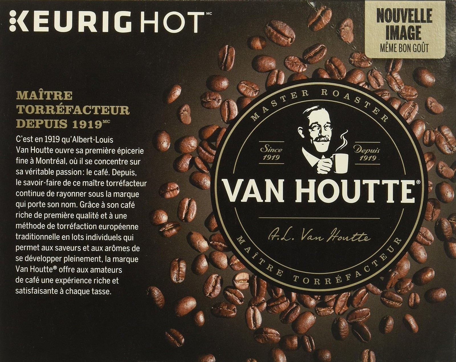 Van Houtte, Raspberry Chocolate Truffle, Single-Serve Keurig K-Cup Pods, Ligh…