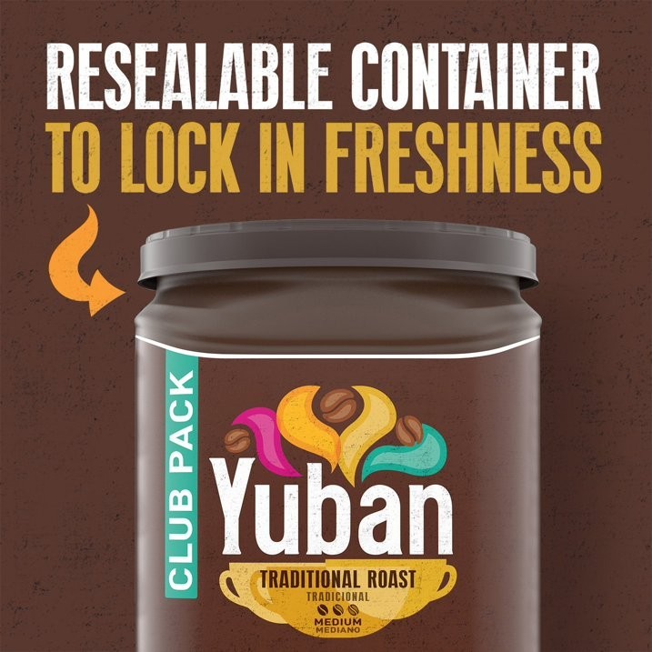 2 PACK- Yuban 43.1 oz Traditional Roast Medium Roast Ground Coffee [Total 86 oz]