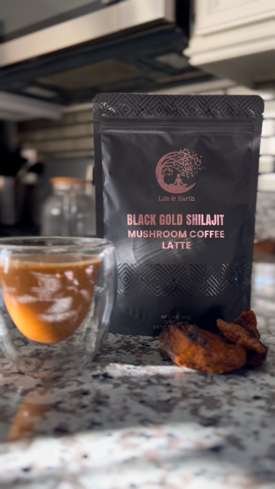 Mushroom Coffee Latte With Shilajit Organic New 30 SERVINGS