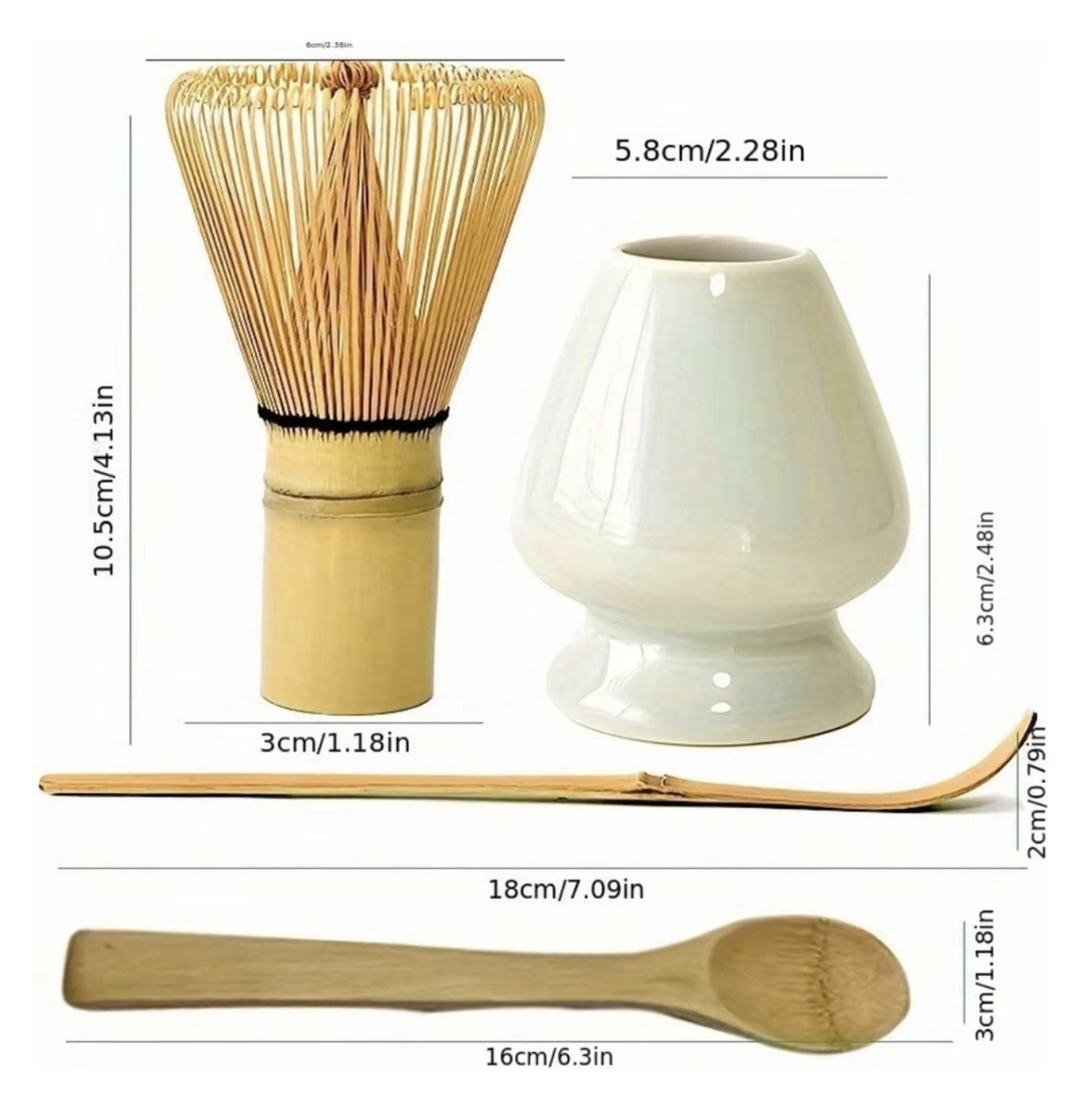 BUY ONE GET ONE FREE- High Quality Ceramic Matcha Set Japanese 4 pc