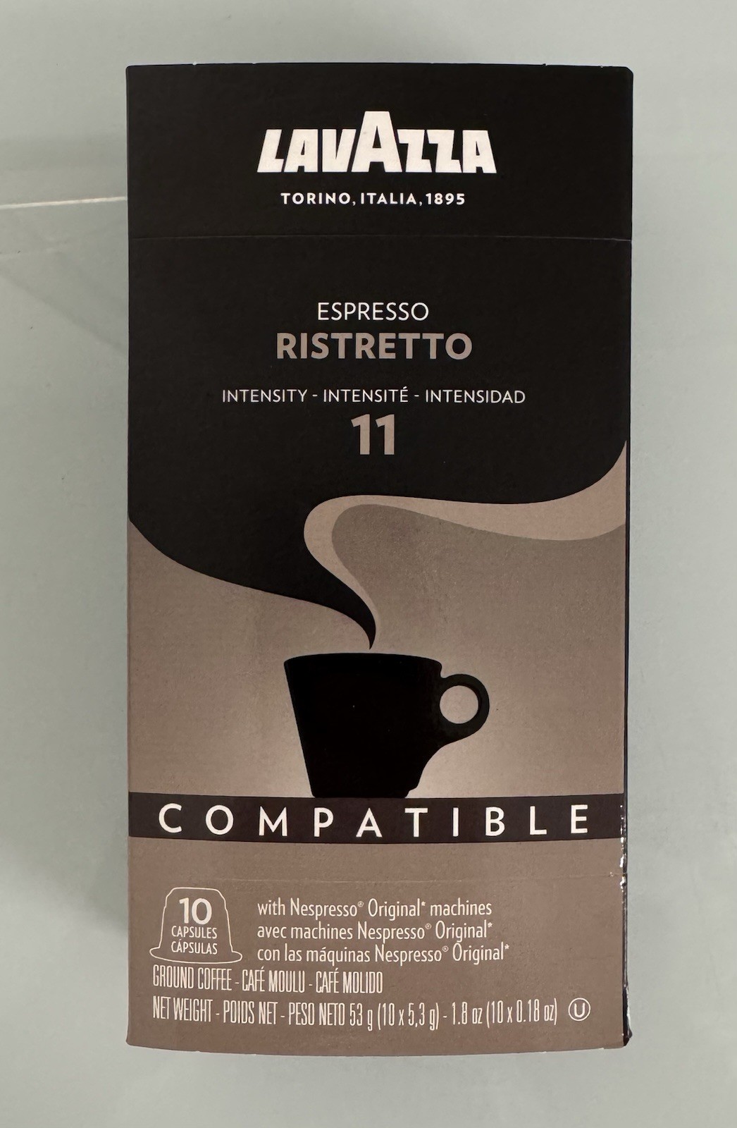 Lavazza Espresso Ristretto Dark Roast Aluminum Pods. 60 Pods. BBD 08/21. Bulk