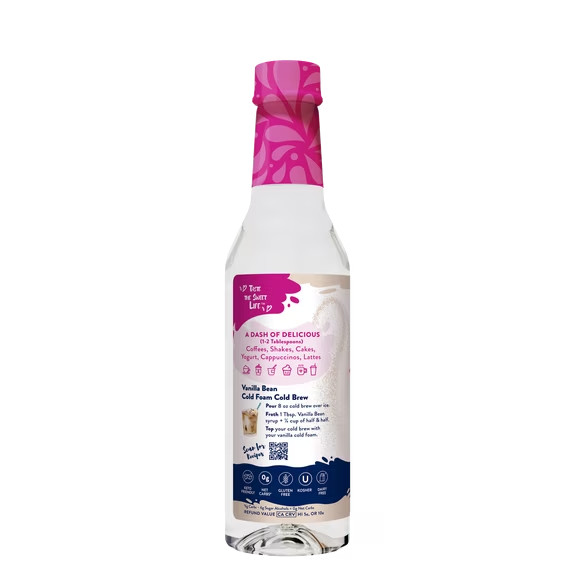 Jordan’s skinny syrups sugar Free syrup Vanilla Bean syrup 12.7 oz Zero sugar…