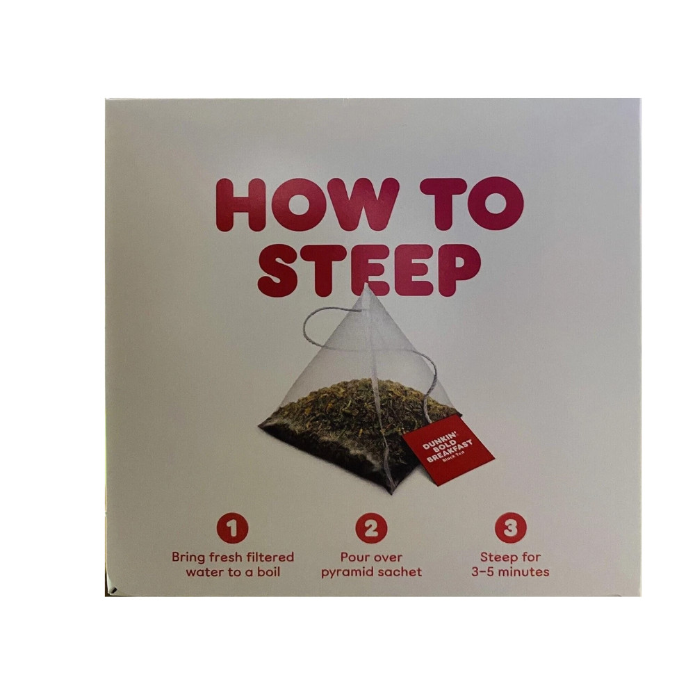Dunkin Bold Breakfast Black Tea 180 Tea Bags (12 Boxes of 15)