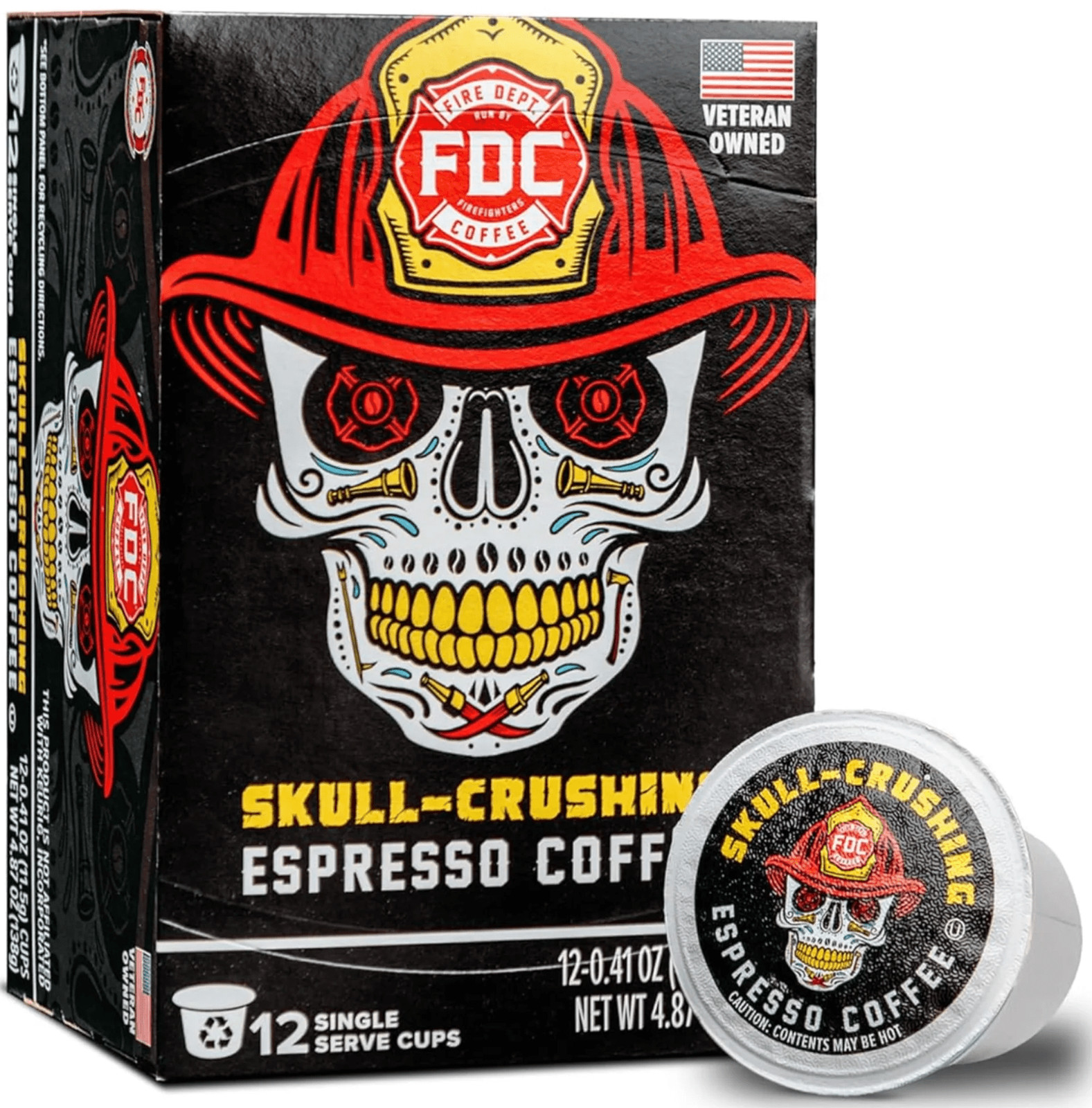 Skull-Crushing Espresso Dark Roast Premium K-Cup Coffee