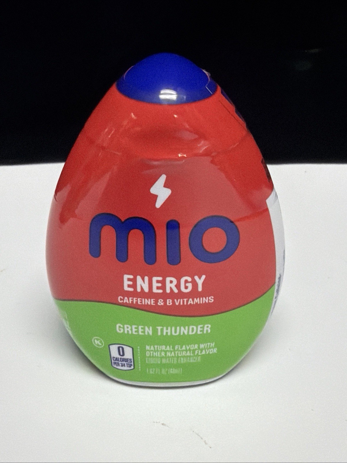 12x-MiO ENERGY GREEN THUNDER Caffeine & B Vitamins Each 1.62oz–FREE SHIPPING