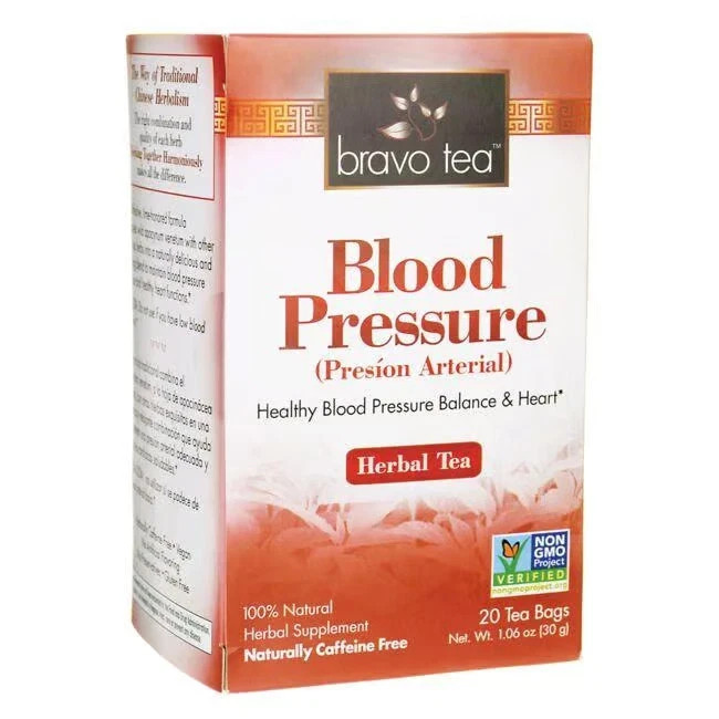 Bravo Tea Blood Pressure Herbal Tea 20 pckts Each (Pack of 6)