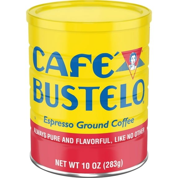 (PACK OF 02) Cafe Bustelo, Espresso Style Dark Roast Ground Coffee 10 oz Can..@