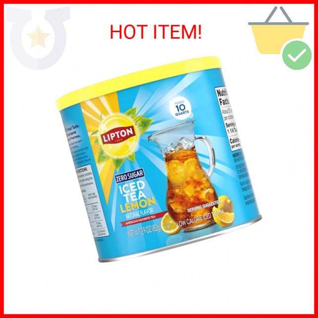 Lipton Diet Lemon Iced Tea Mix – Pack of 2, 10 Quarts Each (Total 20 Quarts) – Z