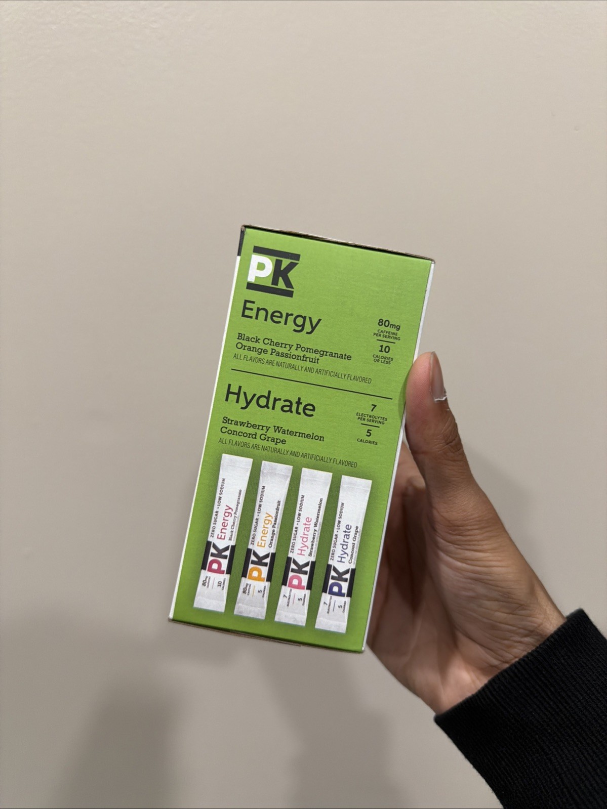 PURE KICK Energy and Hydrate Singles To Go Drink Mix Variety Pack, Black…