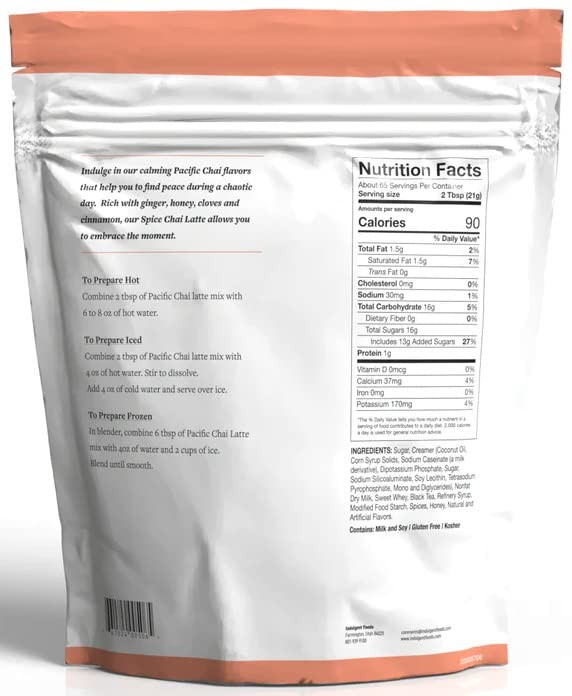 Pacific Chai Latte Spice Instant Powder Mix, 3 Lb (Pack Of 1)