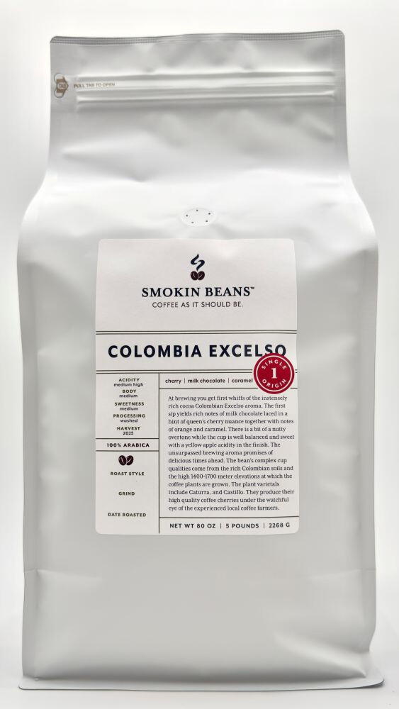 8oz/5lb – Colombia – South America – Fresh Roasted To Order Coffee