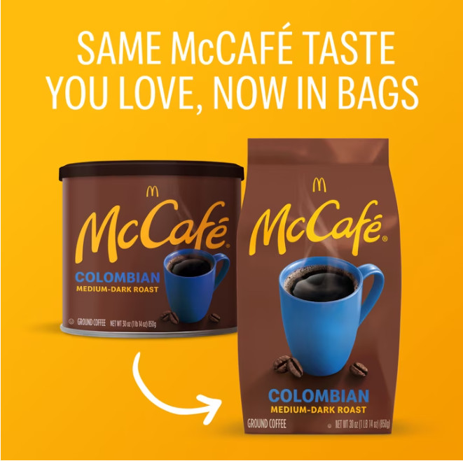 2 Pack McCafe Colombian, Medium Roast, Ground Coffee, 30 oz