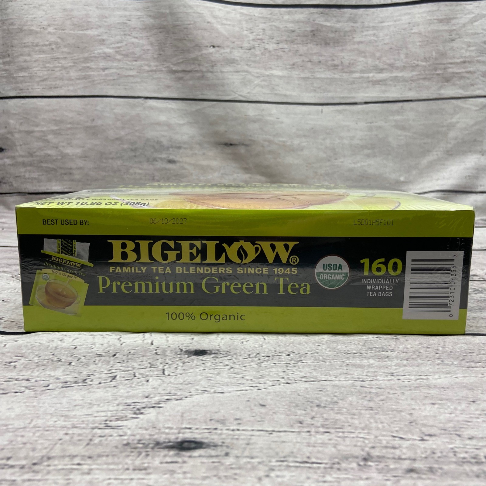 Bigelow Premium Green Tea 100% Organic 160 Individually Wrapped Tea Bags