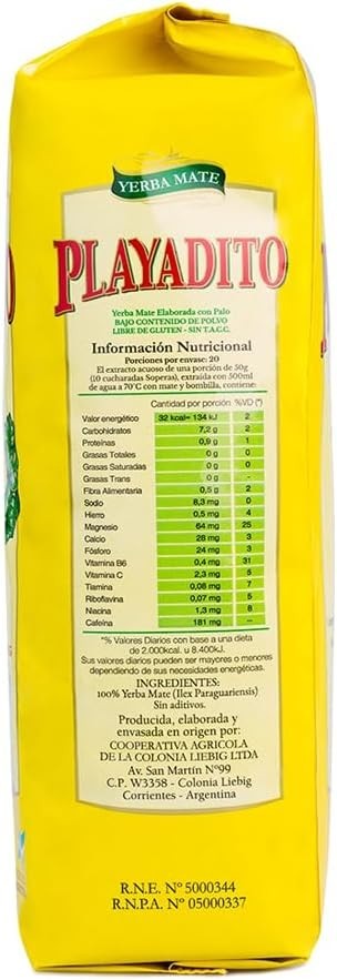 Playadito Yerba Mate 1kg 3 Pack | Traditional Argentine Mate | USA Seller