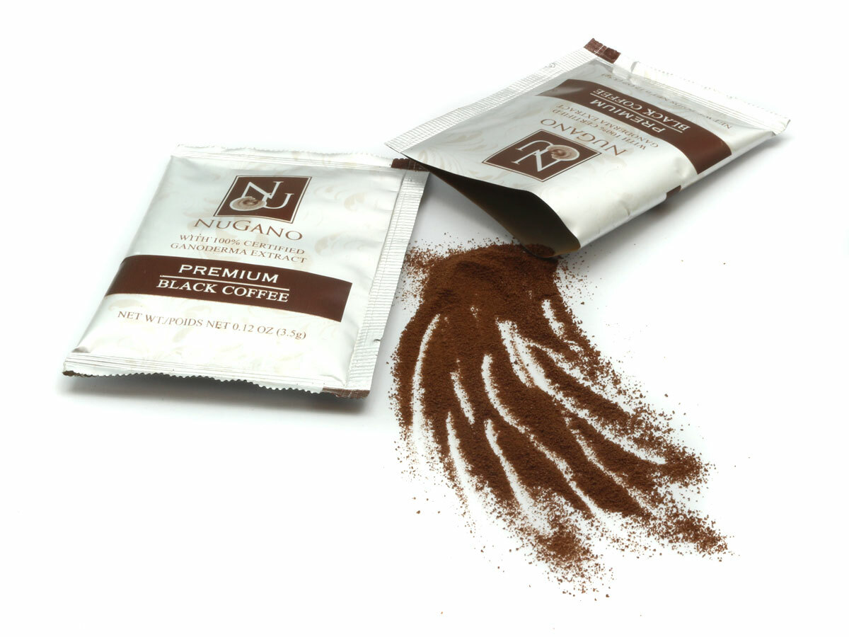 Nugano Gourmet Black Coffee with Ganoderma Lucidum (3-48 Boxes) FREE SHIPPING