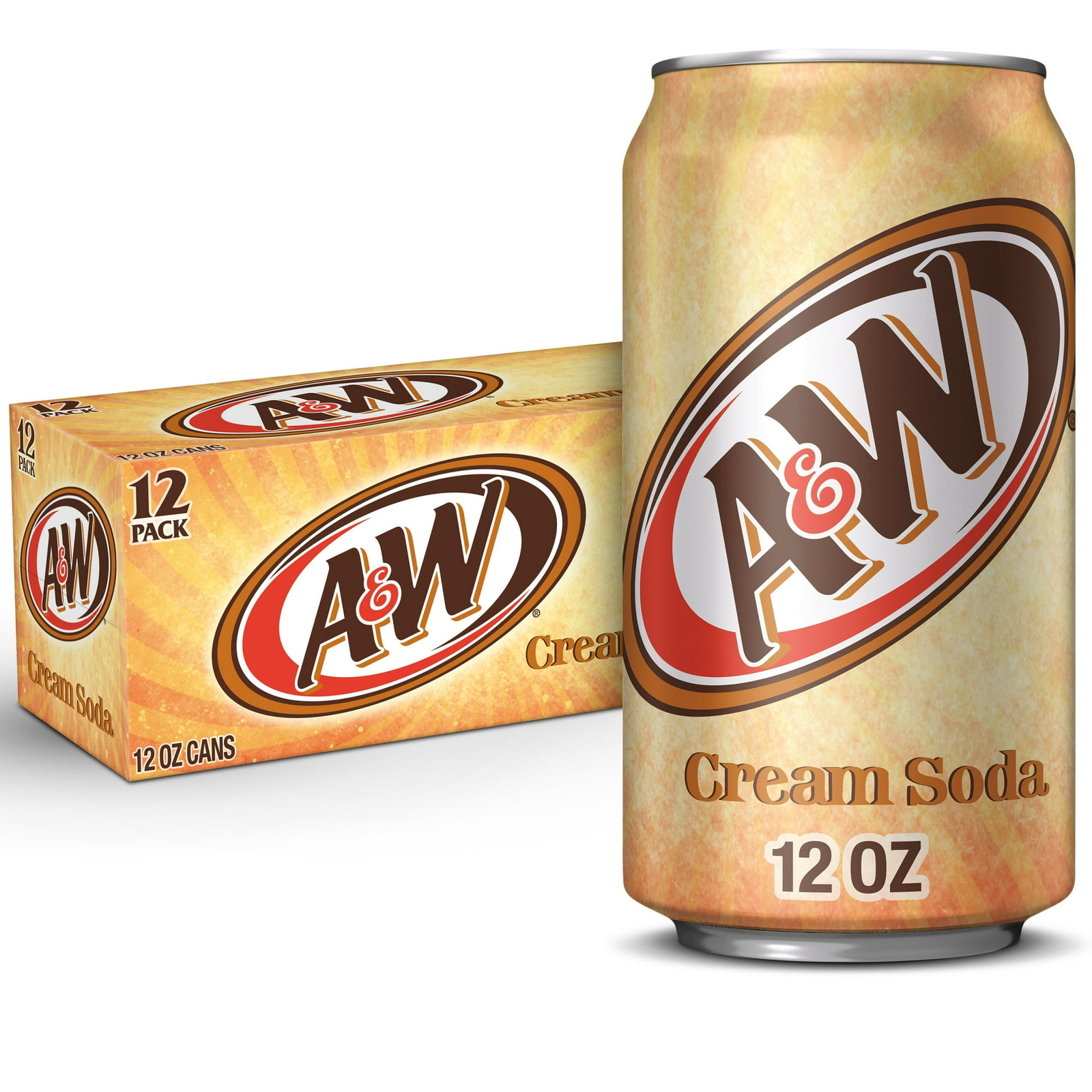 A&W Cream Soda Pop, 12 fl oz, 12 Pack Cans Fast Shipping!!!!!