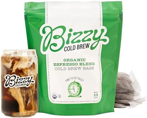 Bizzy Organic Cold Brew Coffee | Espresso Blend | Coarse Ground Coffee | Medi…
