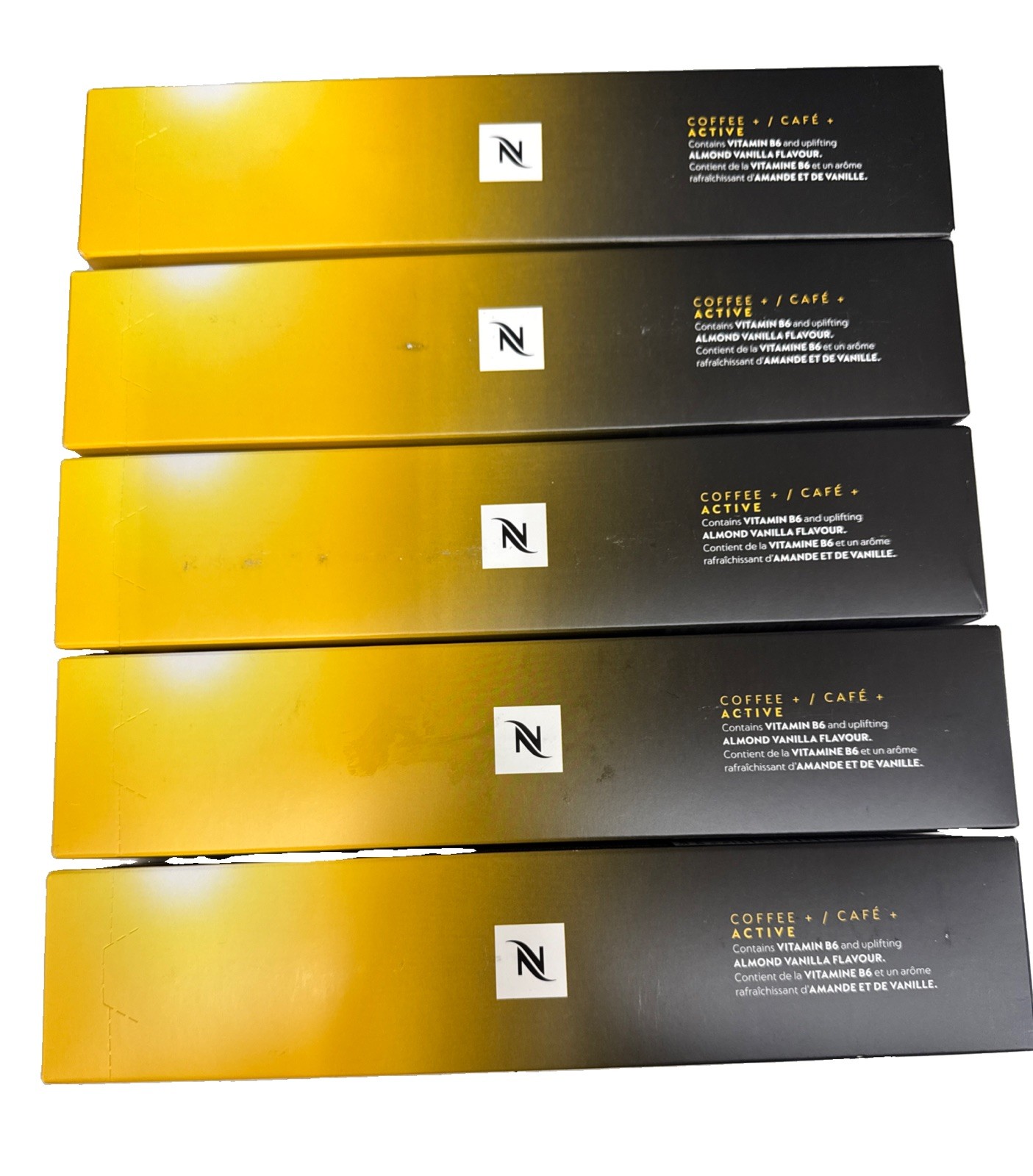 NESPRESSO 50 Capsules VERTUO ACTIVE Almond & Vanilla Coffee Espresso With Vit B6