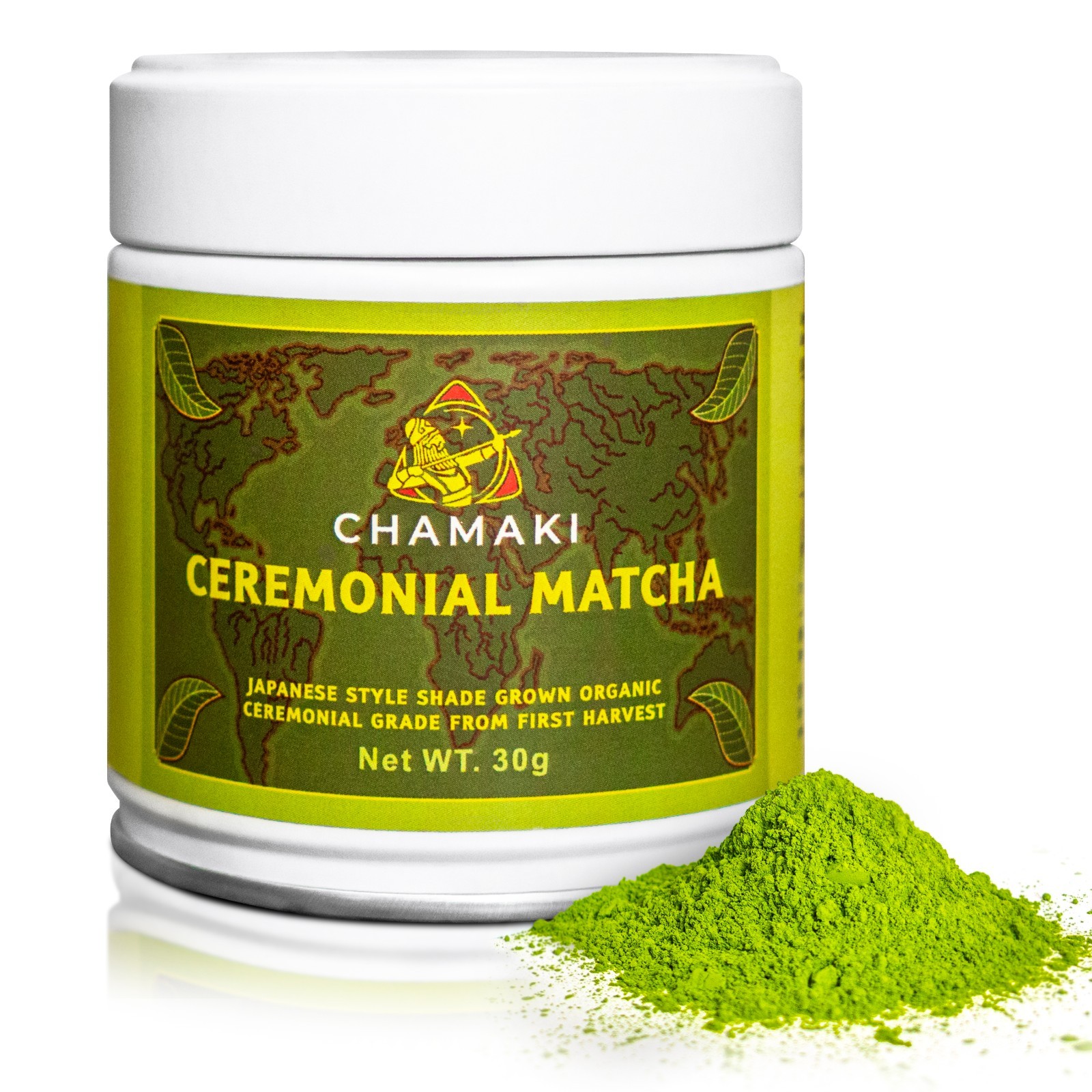 Chamaki Ceremonial Matcha Powder-First Harvest Japanese Style Organic 30g