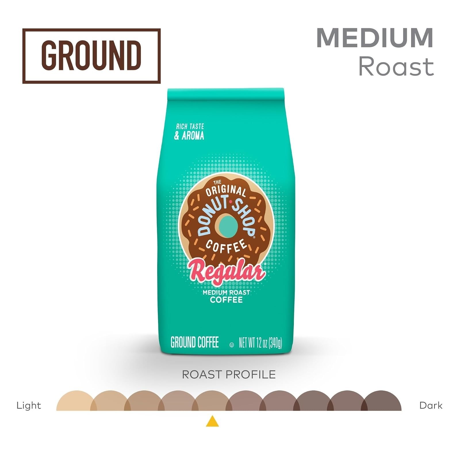 Ground Coffee The Original Donut Shop Medium Roast 12 oz Bag