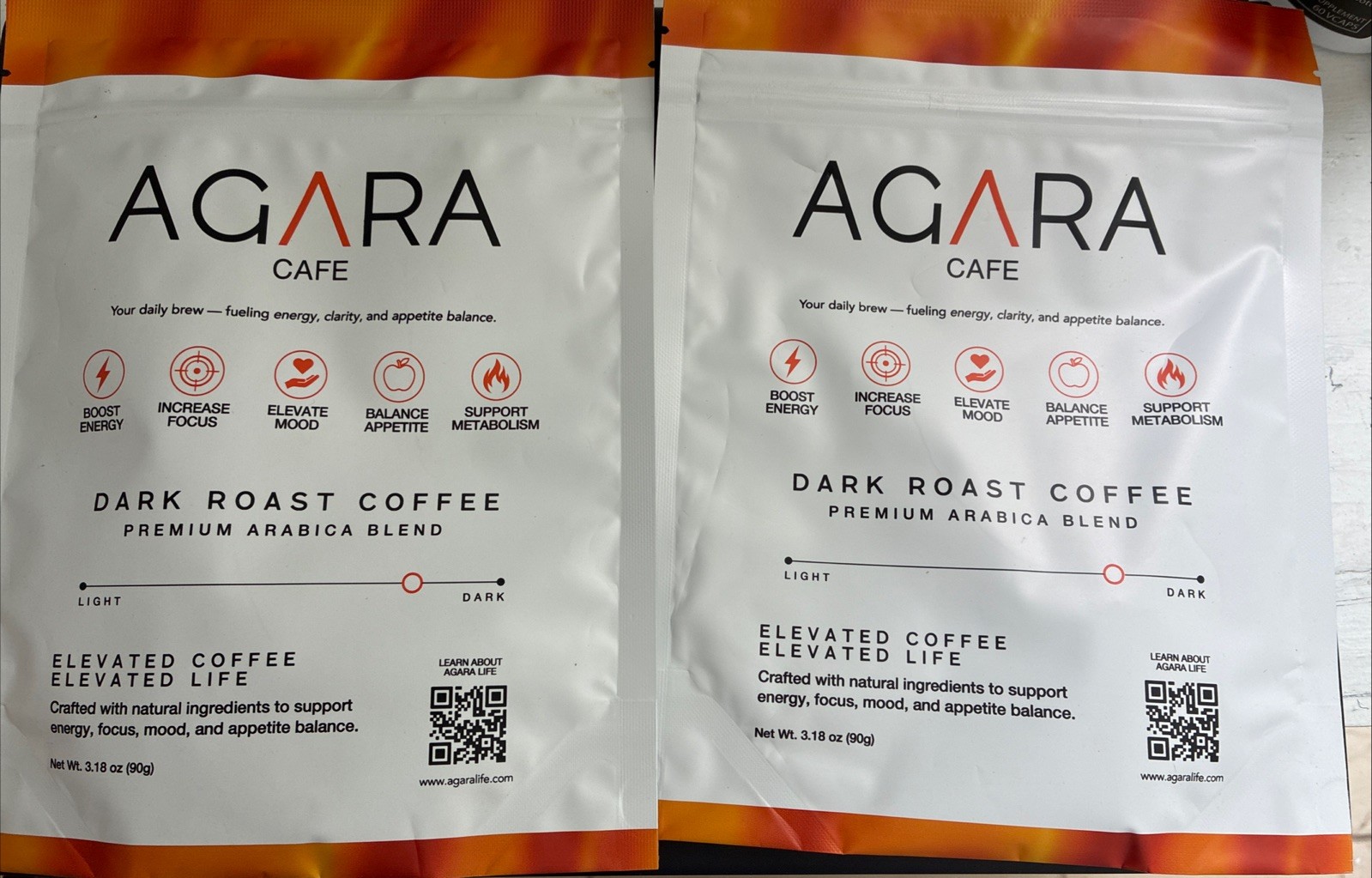 Agara Cafe Dark Roast Coffee premium Arabica Blend – 30 servings – 2 Packs New