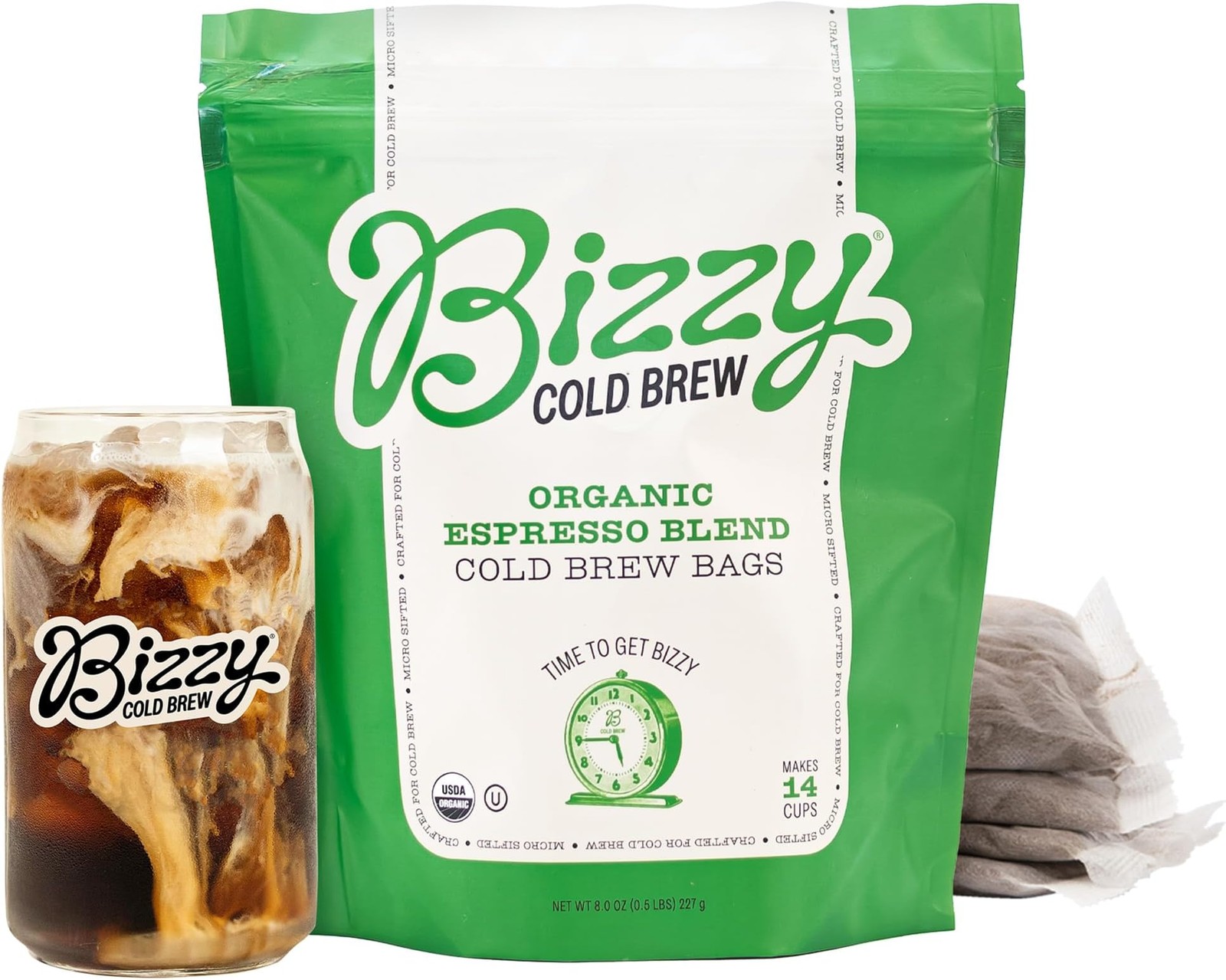 Bizzy Organic Cold Brew Coffee | Espresso Blend | Coarse Ground Coffee | Medi…