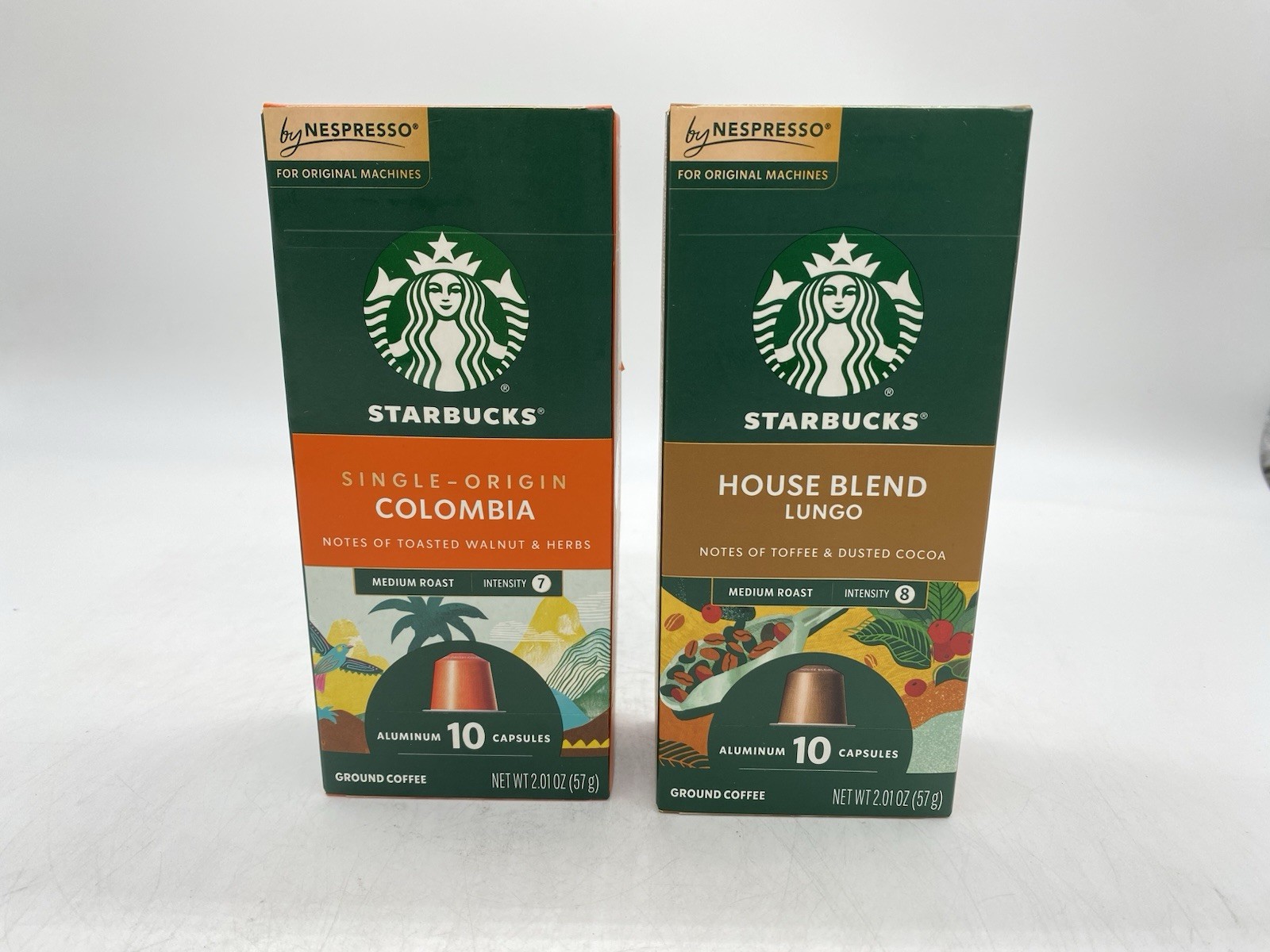 Starbucks Nespresso Coffee House Blend & Colombia 99 Count Total