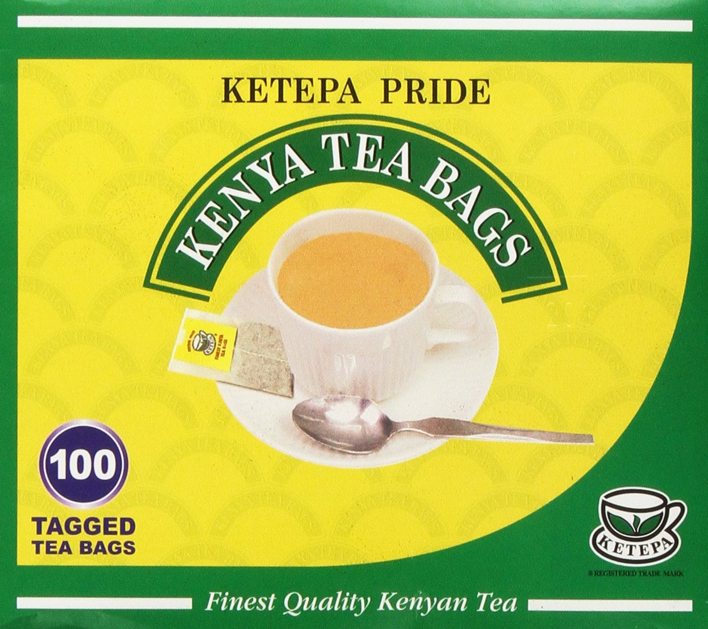 Ketepa Kenya Tea – Ketapa Pride Bags – 100ct 100 Count (Pack of 1), Black
