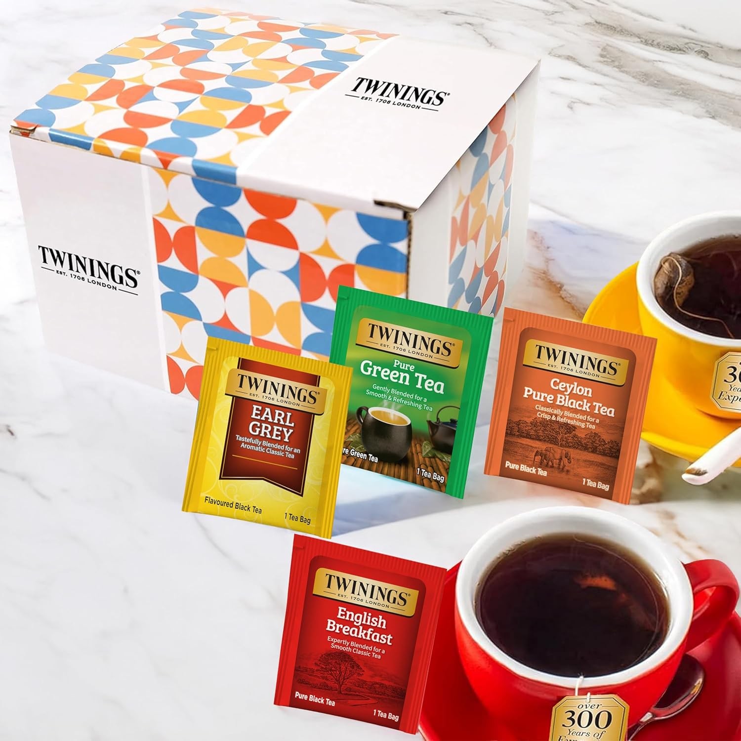 Twinings Tea Bag Sampler 44 Count Variety Pack, Giftable Box for Tea Lovers