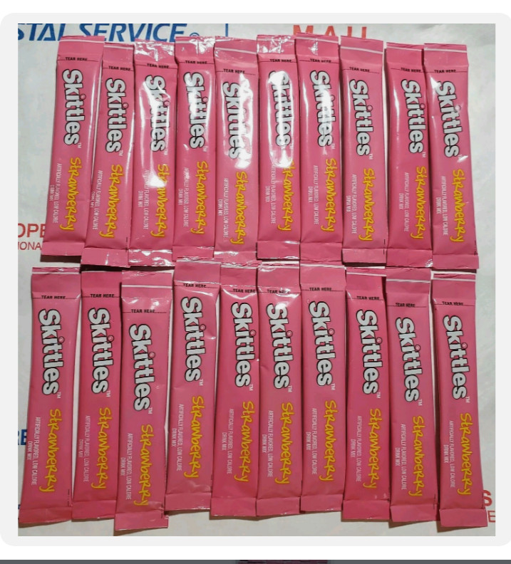 50 – Skittles Drink Mix To Go! STRAWBERRY Singles Sachets WILDBERRY FREE SHIP