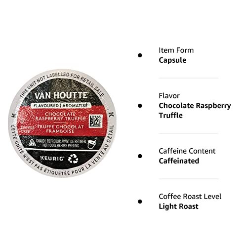 Chocolate Raspberry Truffle Coffee, Light Roast, K-Cup Portion Pack for Keuri…